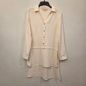 Willow Drive Cream Tunic Top Size Small
